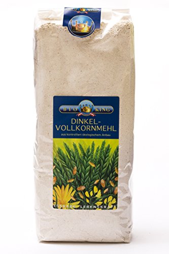 BioKing 4x 1kg Bio DINKEL-VOLLKORNMEHL (EUR 5,16 / kg) von Bioking