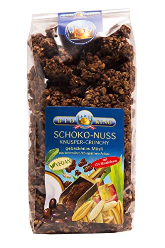 BioKing 3x 375g BIO Knusper-Crunchy Schoko-Nuss, gebackenes Müsli (EUR 7,10/ Pkg.) von Bioking