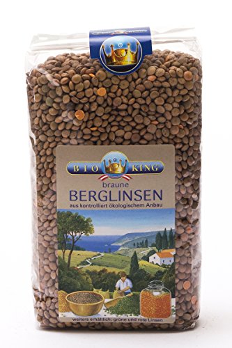 BioKing 4x 500g Bio BERGLINSEN braun (EUR 4,00 / Pkg.) von Bioking