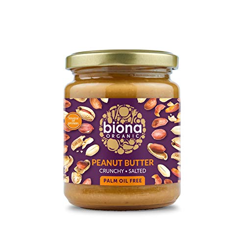 Biona Organic Bio Erdnussbutter crunchy mit Meersalz 170g… von Biona