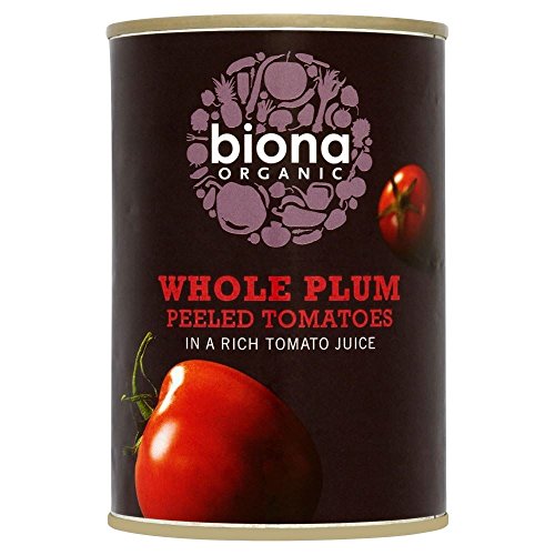 Biona Organisches Ganzes Pflaume Geschälte Tomaten (400 G) von Biona