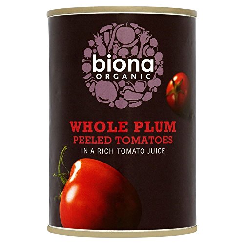 Biona Organisches Ganzes Pflaume Geschälte Tomaten (400 G) von Biona Organic