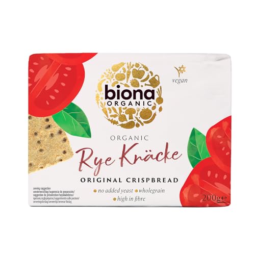 Biona – Bio-Roggenknäcke Original-Knäckebrot (10 x 200 g), vegan, ohne Hefezusatz, Vollkorn-Knäckebrot, ballaststoffreich von Biona