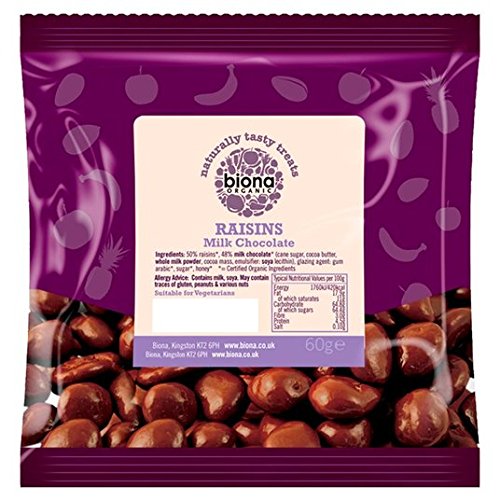 Biona Bio Rosinen Milchschokolade 60g Biona Bio Rosinen Milchschokolade 60g von Biona