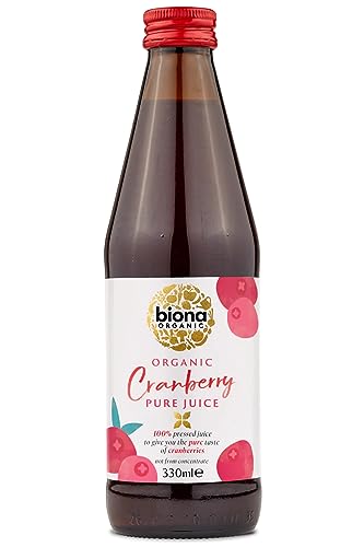 Biona Cranberry-Saft - 100% Pure, 1er Pack (1 x 330 ml) von Biona Organic