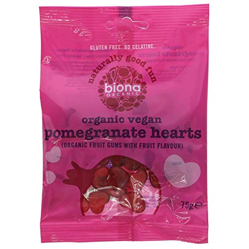 Biona Granatapfel-Herzbonbons, Bio, 75 g, 10 Stück Biona Granatapfel-Herzbonbons, Bio, 75 g, 10 Stück von Biona