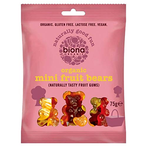 Biona | Mini Fruit Jelly Bear Sweets | 6 x 75g von Biona