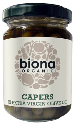 Biona Organic - Capers in Extra Virgin Olive Oil - 120g (Case of 6) von Biona