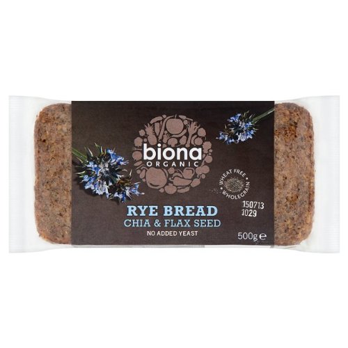 Biona Organic Chia Rye Bread & Flax 4x500g von Biona