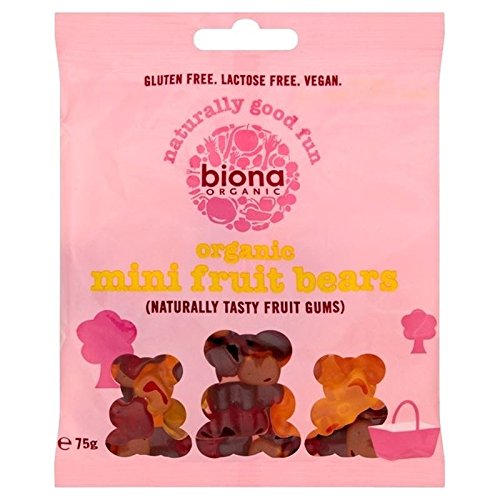 Biona Organic Mini Fruit Bears 75g, 6 Pack von Biona