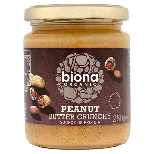 Biona Organic Peanut Butter Crunchy (free from Palm Fat) 250g von Biona