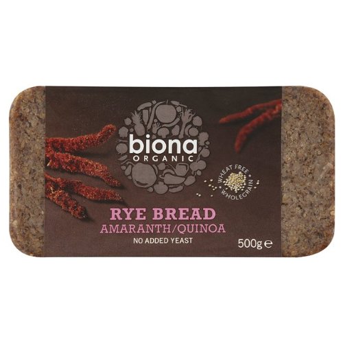 Biona Organic Rye Amaranth / Quinoa Brotscheibe 4x500g von Biona