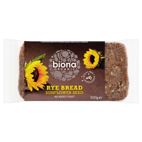 Biona Organic Rye Bread & Sonnenblumenkern 4x500g von Biona