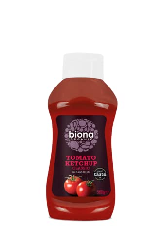 Biona Organic Tomato Ketchup – Squeezy Flasche 560 G (Packung von 6) von Biona
