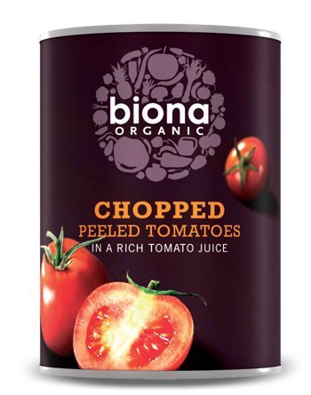 Biona Organic Whole Plum geschälte Tomaten 4x400g von Biona