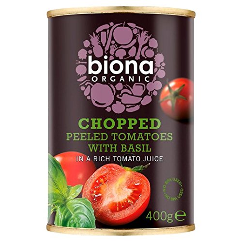 Biona Organic gehackte Tomaten mit frischem Basilikum 400g von Biona