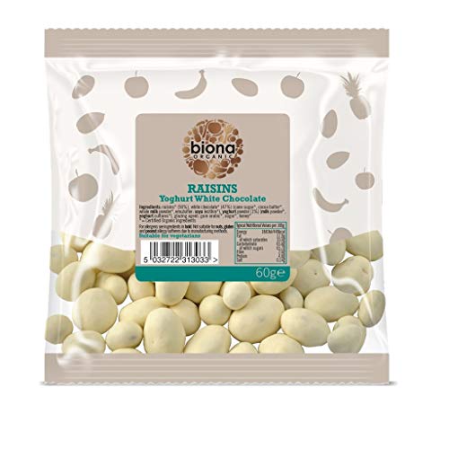 Biona Organische Rosinen Joghurt Weißer Schokolade 60G Biona Organische Rosinen Joghurt Weißer Schokolade 60G von Biona