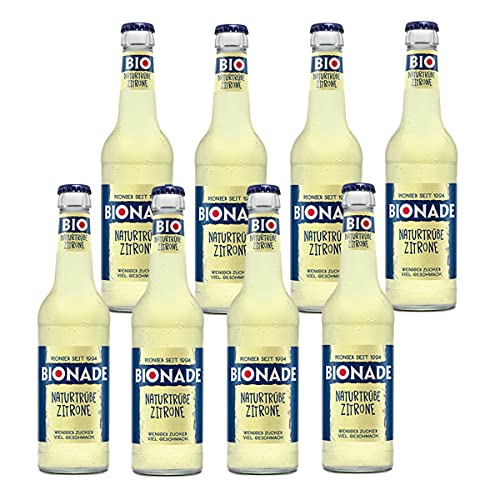 Bonade Naturtrübe-Zitrone 8 Flaschen je 0,33l inc. MEHRWEG Pfand von Bionade