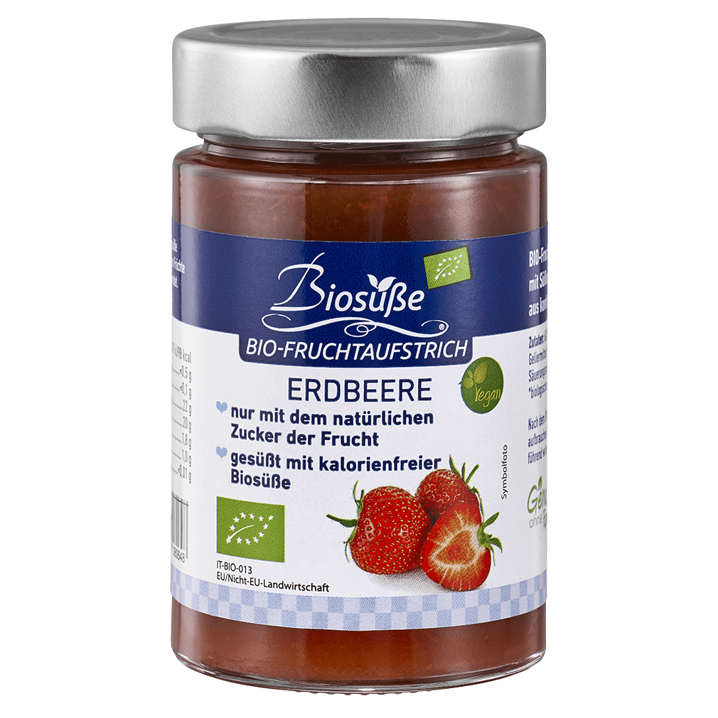 Bio Fruchtaufstrich Erdbeere Bio Fruchtaufstrich Erdbeere von Biosüße