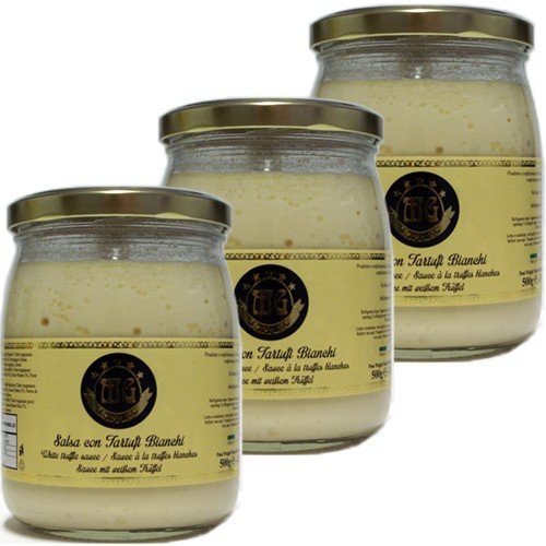 3x MG Tartufo Salsa con Tartufi Bianchi 'Creme mit weißem Trüffel', 500 g von Biotin