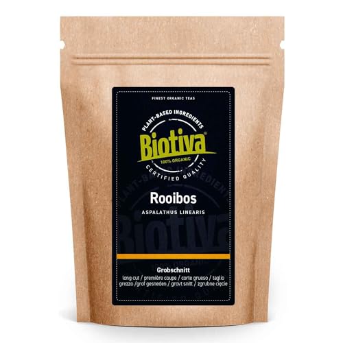 Rooibos Tee Bio 250g - Rooibusch - Rotbusch - Aspalathus Linearis - abgefüllt und kontrolliert in Deutschland (DE-ÖKO-005) von Biotiva