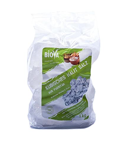 Biova Kubisches Halit Salz, Brocken, 2-5cm 1kg Biova Kubisches Halit Salz, Brocken, 2-5cm 1kg von Biova