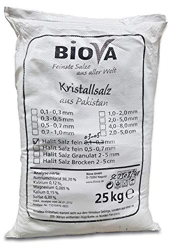 Biova Rose - Kristallsalz*Granulat 2-5 mm 25kg von Biova