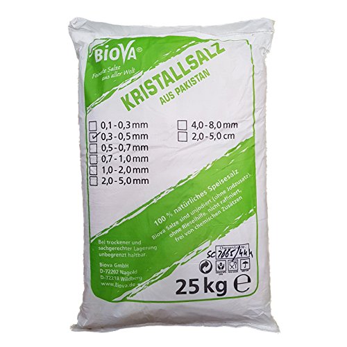 Kristallsalz aus Pakistan Feinstreu 25 kg von Biova von Biova