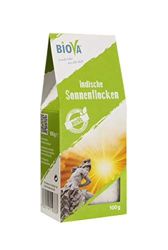 Indische Sonnenflocken - Meersalz - 100g Packung Indische Sonnenflocken - Meersalz - 100g Packung von Biova