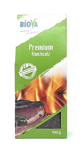 Biova Gourmetsalz Premium Rauchsalz 100 g Packung von Biova