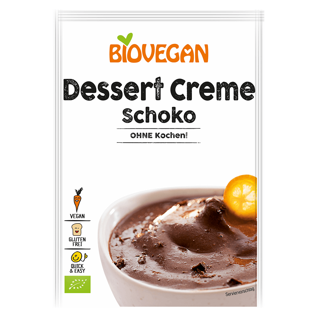 Bio Dessertcreme Schoko ohne Kochen von Biovegan