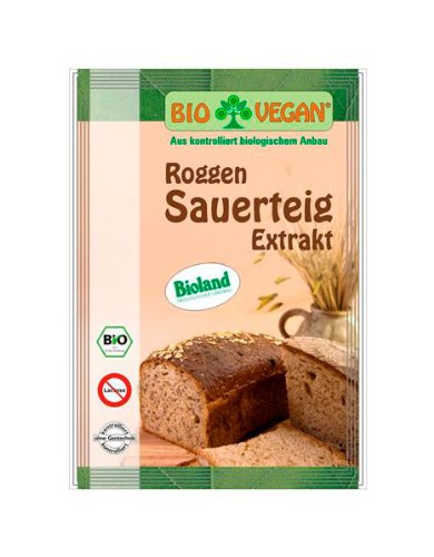 Bio Vegan Roggen Sauerteig Extrakt Bio Backzutat, 12er Pack (12 x 30 g) von Biovegan