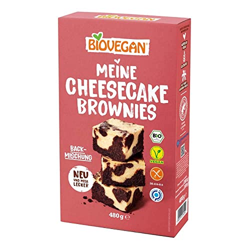 Biovegan Backmischung, Cheesecake Brownies, 480g (480) von Biovegan