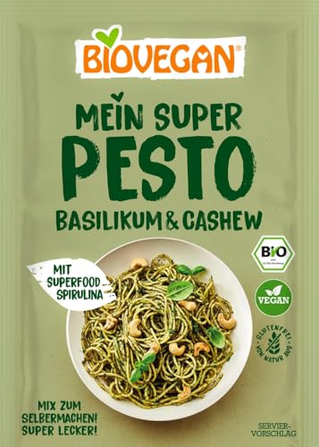 Biovegan Mein Super Pesto, Basilikum-Cashew, 17g (1) von Biovegan