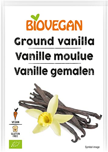Biovegan Vanille Bourbon qualité 100% bio, vanille de qualité supérieure moulue à Madagascar, poudre de vanille à l'arôme complet et au goût subtilement sucré, 1 x 5 g von Biovegan