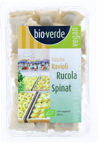 Frische Ravioli mit Rucola & Spinat 6 x 250 gr von Bioverde