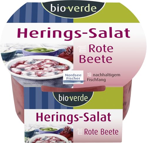 Herings-Salat mit Rote Beete 18 x 150 gr Herings-Salat mit Rote Beete 18 x 150 gr von Bioverde