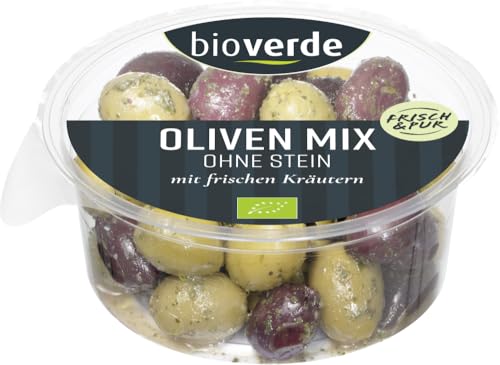 Oliven-Mix ohne Stein mariniert 12 x 150 gr Oliven-Mix ohne Stein mariniert 12 x 150 gr von Bioverde