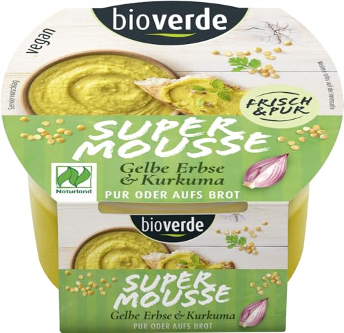 Super Mousse Gelbe Erbse & Kurkuma NATURLAND 6 x 150 gr von Bioverde