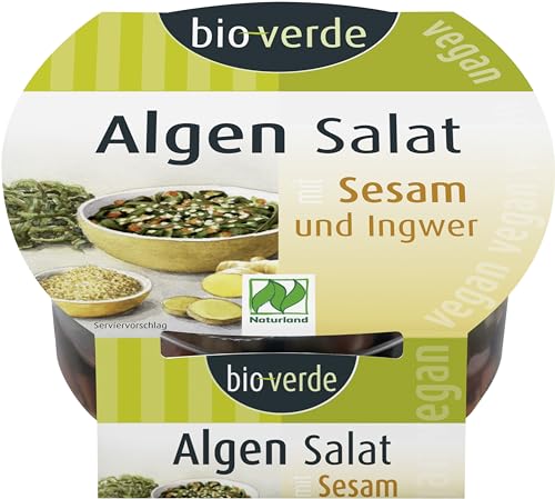 bio-verde Algen-Salat mit Sesam und Ingwer 100 g, (6 x 100 gr) von Bioverde