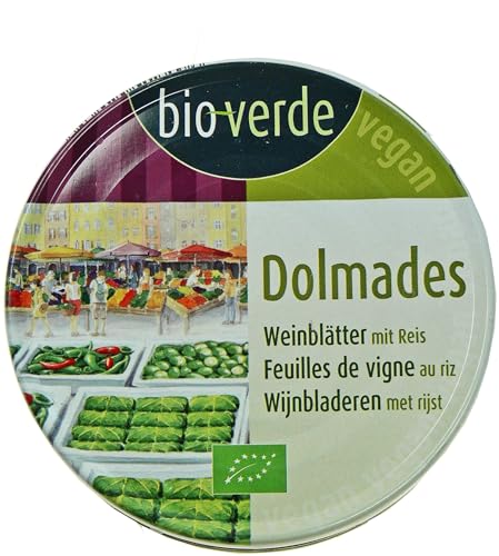 bio-verde Dolmades gefüllte Weinblätter mit Reis (2 x 190 gr) von Bioverde