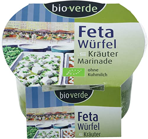 bio-verde Feta-Würfel mit Kräuter-Marinade 125 g (6 x 125 gr) von Bioverde