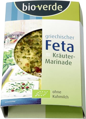 bio-verde Feta in Kräuter-Marinade (6 x 150 gr) von Bioverde