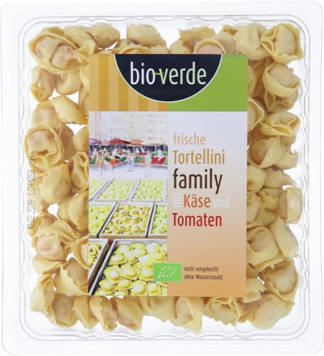 Frische Tortellini family (Käse & Tomaten) 6 x 400 gr von Bioverde
