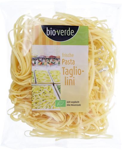 bio-verde Frische Tagliolini dünne Bandnudeln (6 x 250 gr) von Bioverde