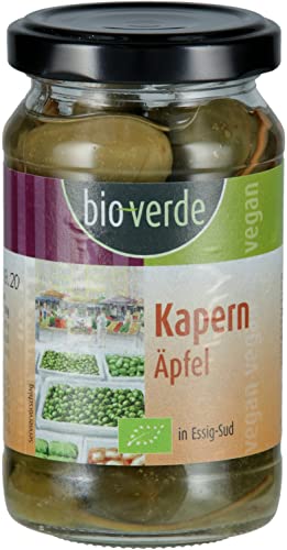 bio-verde Kapernäpfel in feinem Essig-Sud (1 x 180 gr) von Bioverde