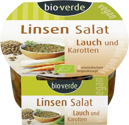 bio-verde Linsen-Salat mit Lauch & Karotte 125 g (6 x 125 gr) von Bioverde