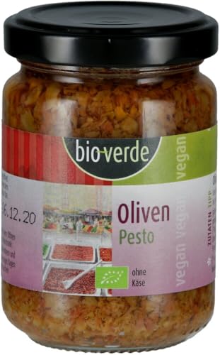 bio-verde Oliven-Pesto vegan (1 x 125 ml) von Bioverde