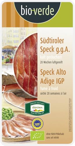 bio-verde Original Südtiroler Speck g.g.A. Aufschnitt (6 x 70 gr) von Bioverde