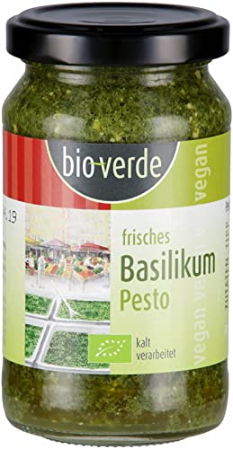 bio-verde Pesto Basilikum frisch, vegan (6 x 165 gr) von Bioverde